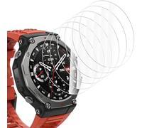 Bigqin Protecteur d'écran Compatible pour Amazfit T-Rex 3, 6 Pièces Verre Trempé Protecteur d'écran, HD Clear, Dureté 9H, Sans Bulle, Film de Protection Anti-rayures