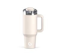 BIGRD Gourde Mug Isotherme avec Paille et Bouchon Anti-gouttes 1.2L,Tasse Isotherme pour Café étanche en acier inox,Gobelet Sans BPA,Teint