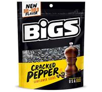 BIGS Sea Salt & Black Pepper Sunflowers Seeds, 5.35-Ounce Bag(Pack of 12)
