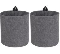 Bigso Box of Sweden 1002 Panier de Rangement Petit Modèle Polyester Gris 17 x 17 x 17 cm (Lot de 2)