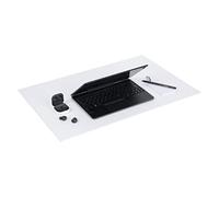Bigso Box of Sweden ANNIE Sous-mains de bureau - Dessus de table élégant en panneau de fibres et papier - Tapis de souris protecteur pour la surface du bureau - Blanc