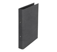 Bigso Box of Sweden classeur à 2 anneaux - classeur fin en panneau de fibres et papier - dossier à anneaux pour documents, pochettes plastifiées et intercalaires - noir