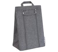Bigso Box of Sweden Sac à Chaussures avec poignée - Sac en Tissu en Polyester avec Fermeture à glissière - Sac de Transport pour la Valise, Le Sac de Voyage ou l'armoire - Gris