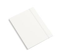 BIGSO PAULINA Porte-Documents A4 Avec Élastique - Porte-Documents pour Documents, Fichiers, Documents, etc. - Porte-Documents en Panneau de Fibres et Papier - Blanc
