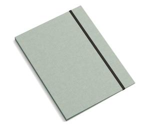 BIGSO PAULINA Porte-Documents A4 Avec Élastique - Porte-Documents pour Documents, Fichiers, Documents, etc. - Porte-Documents en Panneau de Fibres et Papier - Vert Menthe
