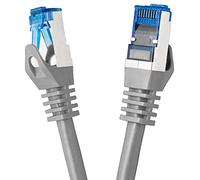BIGtec Câble Ethernet 20m RJ45 Super Speed CAT 7 LAN Réseau Internet Compatible CAT7 Gris Compatible Playstation xBox PS5 PS4 Routeur Switch Modem Décodeur TV Box Console de Jeux PC