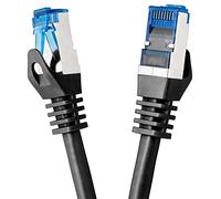 BIGtec Câble Ethernet 3m RJ45 Super Speed CAT 7 LAN Réseau Internet Compatible CAT7 Noir Compatible Playstation xBox PS5 PS4 Routeur Switch Modem Décodeur TV Box Console de Jeux PC