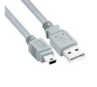 BIGtec Câble mini USB 2.0 USB-A vers Mini B - 5 m - Compatible avec manette de jeu PS3, disque dur externe, Dashcam - Microphone - Hub USB - Navis - Boîtier de disque dur - Smartphone - Tablette