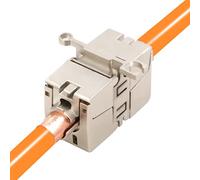 BIGtec Module de connexion sans outils - Rallonge de câble réseau / connecteur pour câble de pose et câble patch CAT.5 CAT.6 CAT.6A CAT.7