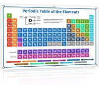 Bigtime Signs Poster de tableau périodique - 2022 Blanc XL 137,2 x 88,9 cm Affiche de chimie avec tous les 118 éléments