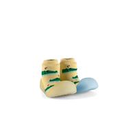 BIGTOES Chaussures Premières étapes bébé changeant de couleur avec la lumière du soleil - Antidérapants - Respirant Chameleon Crocodile, Jaune pastel, 21.5 EU