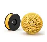 BIGTREETECH Filament PLA HR 1 kg 1,75 mm sans enchevêtrement biodégradable pour impression de basket-ball Anycubic BambuLab Elegoo Cadeau pour enfants (jaune)