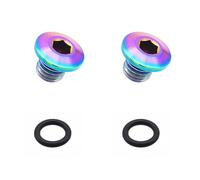 BIGULA 1 paire de vis de frein de type lourd colorées pour couvrir l'huile, accessoires de vélo, vis de réparation de frein