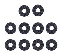 BIGULA Lot de 10 Blocs de Verrouillage de Sangle de Guitare en Caoutchouc, Protecteur de Guitare, verrous de Sangle de Guitare Noirs, verrous de Sangle en Silicone