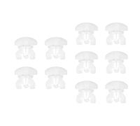 BIGULA Lot de 10 butées intermédiaires blanches pour rails de rideaux pour les opérations dans n'importe quelle pièce