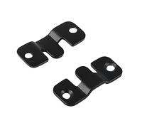 BIGULA Lot de 2 supports muraux noirs et argentés pour accrocher des photos, crochets assortis pour meubles