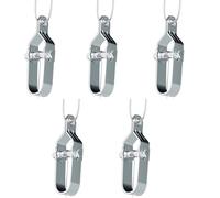 BIGULA Lot de 5 petits connecteurs de fil pour installation de clôture de jardin et plus fabriqués à partir de matériaux robustes pour une longue durée de vie