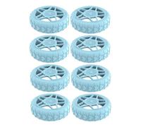 BIGULA Lot de 8 protections de roues en silicone souple pour valises conçues pour protéger contre l'abrasion pour les amateurs de voyage d'affaires, bleu, One Size