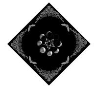 BIGULA Nappe de tarot, autel, phases de lune, étoiles, astrologie, divinations, tissu, tapisserie, décoration murale, phases de lune, carte de tarot, nappe spirituelle