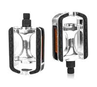 BIGULA Pédale plate en alliage d'aluminium avec feuille réfléchissante antidérapante pour vélo de route