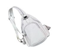 BIGULA Sac à bandoulière contemporain au design ergonomique en nylon, sac à dos décontracté, sac à bandoulière multifonctionnel, rangement quotidien, sac de poitrine, kaki, One Size