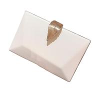 BIGULA Sac à bandoulière moderne avec chaîne vénitienne offrant confort et durabilité. Un accessoire indispensable pour les amateurs de mode, blanc, One Size