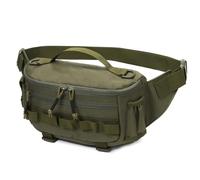 BIGULA Sac banane résistant aux éclaboussures - Sac de poitrine de pêche en plein air - Sac de voyage - Sac banane pour homme et femme - Portable, a