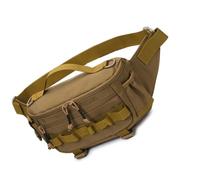 BIGULA Sac banane résistant aux éclaboussures - Sac de poitrine de pêche en plein air - Sac de voyage - Sac banane pour homme et femme - Portable, kaki
