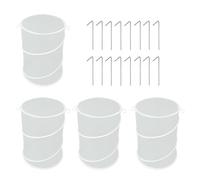 BIGULA SystemS Lot de 4 filets de protection ventilés très résistants avec ancrages au sol pour végétation extérieure Cage pliable avec piquets