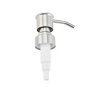 BIGULA Tête de Distributeur Universelle en Acier Inoxydable, buse galvanisée brossée de Remplacement pour savons liquides de Salle de Bain et de Cuisine, Couleur Argent