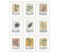 BigWig Prints Décoration murale chrétienne - Art mural d'écriture, décorations chrétiennes, œuvre d'art de Jésus, décoration d'intérieur religieuse, images d'Écritures, impressions minimalistes