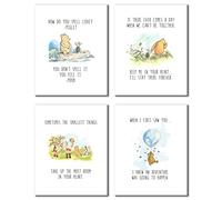 BigWig Prints Winnie The Pooh classique Impressions d'art - Lot de 4