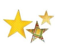 Sizzix Artemio 18656339 Big Shot 3 Étoiles Bigz Matrice de Découpe pour Machine Plastique Multicolore 14 x 2 x 17,5 cm