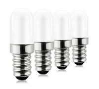 Bigzom Lampe LED pour réfrigérateur, 1.5W ampoule E14 remplacement pour 15W ampoule halogène Blanc chaud 3000K, 135 lumens,pour lampe de sel,ampoule LED pour réfrigérateur 4 pièces