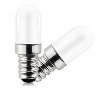 Bigzom Lampe LED pour réfrigérateur, 1.5W ampoule E14 remplacement pour 15W ampoule halogène Blanc chaud 3000K, 135 lumens,pour lampe de sel,ampoule LED pour réfrigérateur 2 pièces