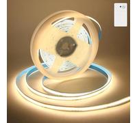 Bigzom ruban led detecteur mouvement, 320LED bande led 1m a piles,Led strip avec 2 modes de temporisation Idéal pour les armoires, les escaliers, les cuisines et les lits