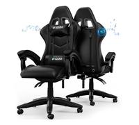 bigzzia Chaise Gaming avec Haut-Parleur Bluetooth, Fauteuil Gaming avec Soutien Lombaire, Fauteuil de Bureau réglable et pivotant avec Une capacité de Charge de 150 kg Adultes Enfants