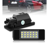 BIHEE Éclairage Plaque Immatriculation Auto pour 106 1007 207 307 308 406 407 508 C2 C3 C4 C5 C6 C8 Berlingo Jumpy SWBH1 Blanc brillant 18 x 2835 SMD, 2 Pièces