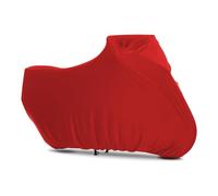 BIHEE Housse de moto d'intérieur - Souple et extensible - Résistante à la poussière - Pour intérieur de moto - Universelle - Rouge - 265 x 105 x 125 cm - XXL