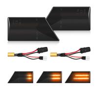 BIHEE Lot de 2 clignotants latéraux dynamiques SMD ambrés pour O-pel Vectra C 2002-2008, répétiteurs de fumée pour Signum 2003-2008