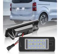 BIHEE Lot de 2 éclairages de plaque minéralogique à LED compatibles avec Astra J Estate, Zafira C, plaque d'immatriculation avec bus CAN 18 x 4014 SMD OEM 1224006 13578958