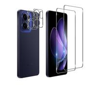Bihizei Verre Trempé pour Oppo Reno 13 F/Reno 13F / Reno 13 FS 5G/4G, 2 Pièces Film Protection écran et 2 Pièces Caméra Arrière Protecteur, sans Bulles, Double Protection