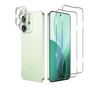 Bihizei Verre Trempé pour Oppo Reno 14 Pro 5G, 2 Pièces Film Protection écran et 2 Pièces Caméra Arrière Protecteur, sans Bulles, Double Protection
