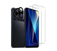 Bihizei Verre Trempé pour Xiaomi Redmi 13C/Poco C65, 2 Pièces Film Protection écran et 2 Pièces Caméra Arrière Protecteur, sans Bulles,Double Protection