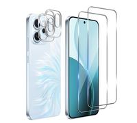Bihizei Vetro Temperato per Oppo Reno 14 F 5G/Reno 14F 5G, 2 Pezzi Pellicola Protettiva e 2 Pezzi Pellicola Protettiva Fotocamera Posteriore, Durezza 9H, Anti Graffio, HD