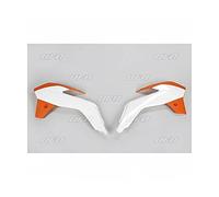 Bihr BI 78536899 de Fentes de radiateur supérieures Orange/Bas Blanc & Orange UFO KT SX85