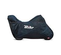 Bihr Housse de Protection extérieure Compatible Bulle Haute et Top Case Noir Taille S
