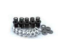 Bihr Kit vis + inserts + rondelles pour bulle Ø5mm alu