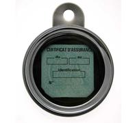 Bihr Porte vignette d'assurance Ø88mm acier chromé