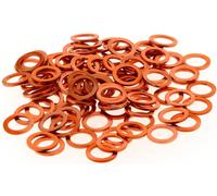 Bihr Rondelles cuivre 8x12x1,0mm 100 pièces